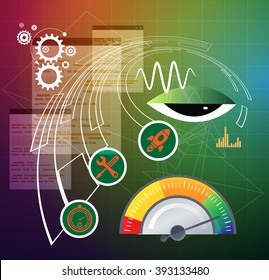 Business Scheduling Process Abstract - Illustration