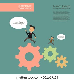 Business. Scheme with humans,