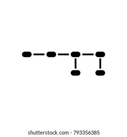 business scheme icon isolated. statistics