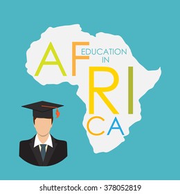 Business School Education in Africa Concept Vector Illustration EPS10