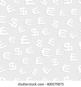 Business seamless pattern with money