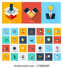 Business, Search Engine Optimization Icon Set