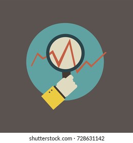 vector de icono de búsqueda comercial