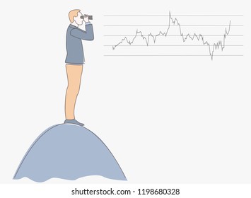 Business seat Long distance Marketing Growth. hand drawn style vector design illustrations.