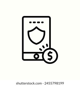 business, secure payment icon, isolated icon in light background, perfect for website, blog, logo, graphic design, social media, UI, mobile app