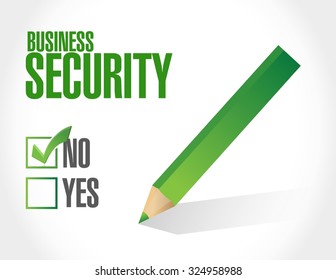 Business security check mark post sign concept illustration design graphic