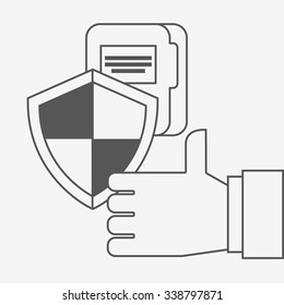 business security design, vector illustration eps10 graphic 