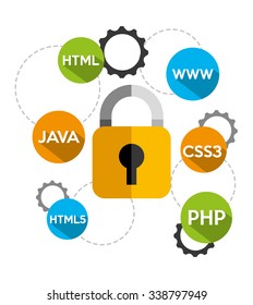 business security design, vector illustration eps10 graphic 