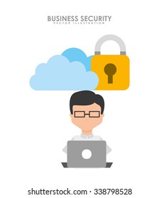 business security design, vector illustration eps10 graphic 
