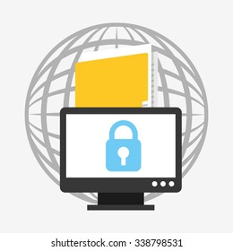 business security design, vector illustration eps10 graphic 