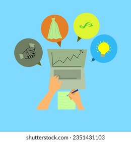 Ilustración del diseño del algoritmo de venta de negocios 
