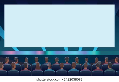 Business-Seminar-Sprecher, die Präsentation und professionelle Ausbildung über Marketing, Vertrieb und E-Commerce. Flache Vektorgrafik der Präsentationskonferenz und Motivation für Geschäftsleute