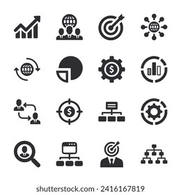 Symbol-Set für Business-Seeseielemente