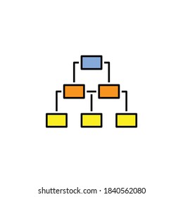 business seo, server line colored icon. Teamwork at the idea. Signs and symbols can be used for web, logo, mobile app, UI, UX