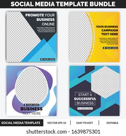 Business and Service Social Media design template. Can use for advertisement, social media post, web design, gift card, coupon, flyer, poster, and promotion.
