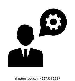 Business Service Team Icon, Vector graphics