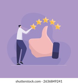 Business services feedback, Customer Satisfaction, Review and five star Rating, Business reputation and Online survey