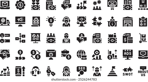 Business services icons High-Quality Vector Icons Collection with Editable Stroke. Ideal for Professional and Creative Projects.