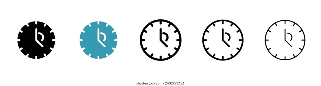 Business session vector icon set. Business session vector symbol. Timelapse sign for UI designs.