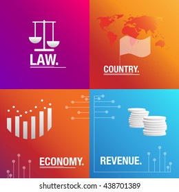 Business set background