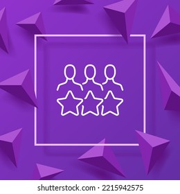 Business Set Icon. Society, Relationships, Friendship, Management, Infographics, Chart, Delegation, Stars, Resume, Portfolio. Vector Line Icon For Business And Advertising