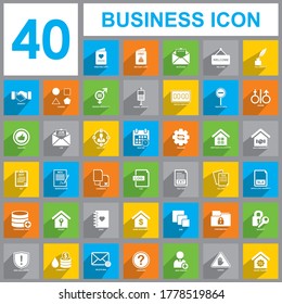 business set icon, Business icon vector