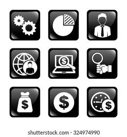 business set icons design, vector illustration eps10 graphic 