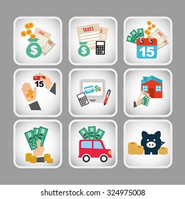 business set icons design, vector illustration eps10 graphic 
