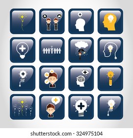 business set icons design, vector illustration eps10 graphic 
