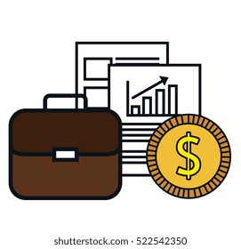 business set line icons