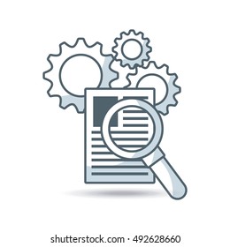business set line icons vector illustration design