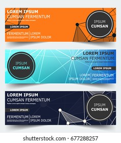 Business set of multi-colored flyers, banners with low-polygonal and geometric backgrounds with your text. Vector illustration suitable for templates, gift vouchers, advertising, postcards