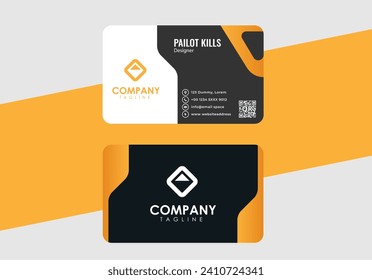 Business Set of simple and clean modern Business card name card visiting card card abstract template