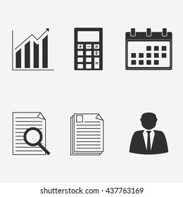 Business set - Vector icon