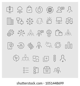 Business Set Vector Icons