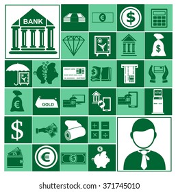 Business set vector icons