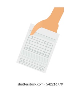 Business sheet paper icon vector illustration graphic design