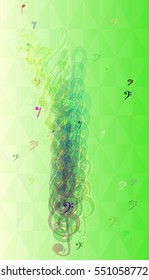 business in shiny multicolor, complex happening with music vector background