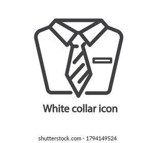 Business shirt black and white icon
