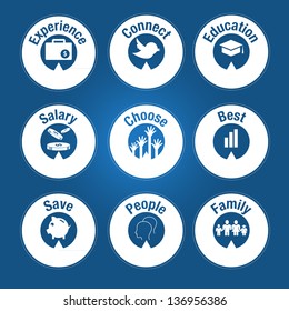 Business sign symbol, vector format