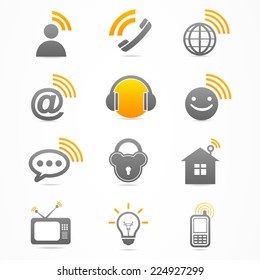 Business signal collection icon
