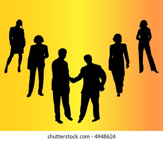 business silhouette