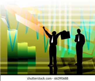 Business silhouette