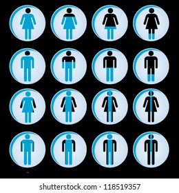 Business silhouettes