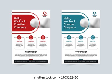 Business simple A4 flyer cover template