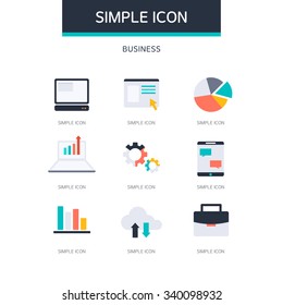 Business Simple Icon Set