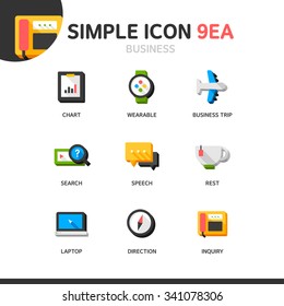 Business Simple Icon Set