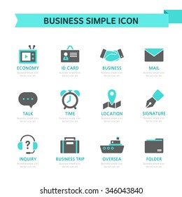 Business Simple Icon Set