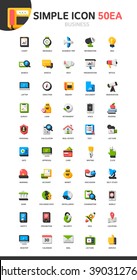 business simple icon set