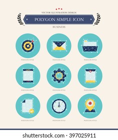 business Simple icon set